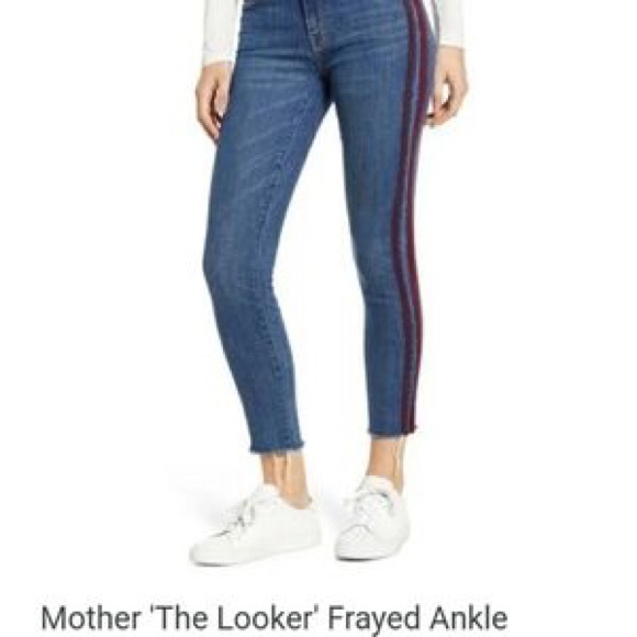 MOTHER Denim - MOTHER The Looker Ankle Fray Jeans